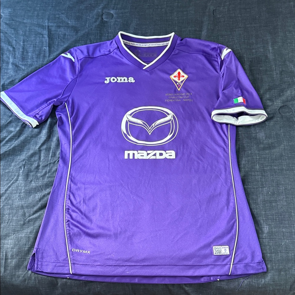 AFC Fiorentina #11 Juan Cuadrado 2014 Coppa Italia Final Joma Jersey - Picture 2 of 12